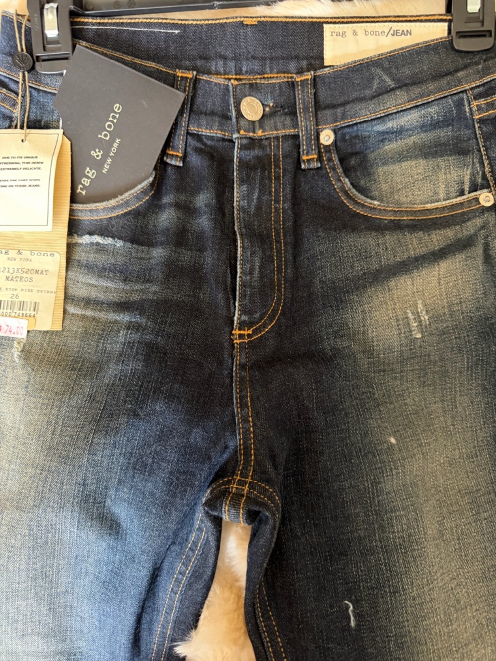 rag & bone Indigo Fade women’s Slim Straight skinny Jeans